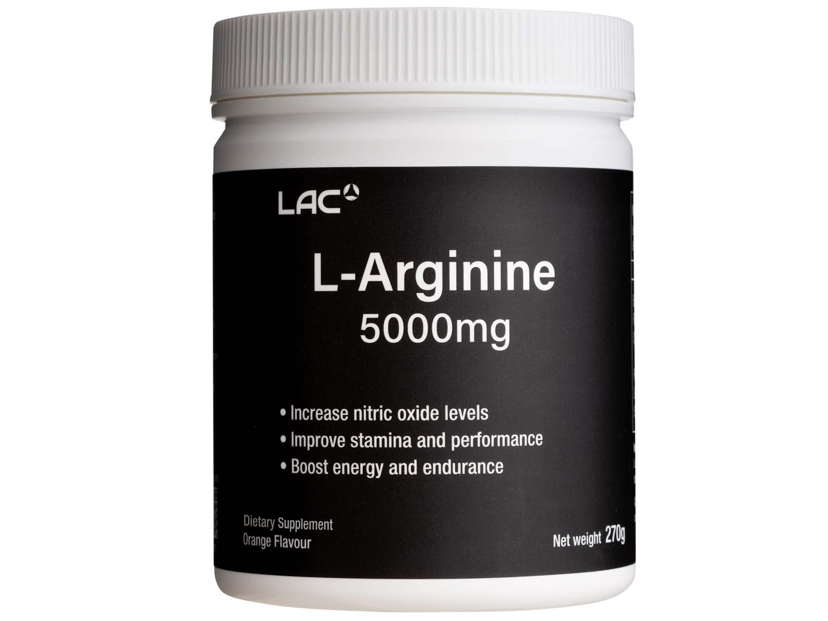 L-Arginine 5000mg: retailer-supplied image